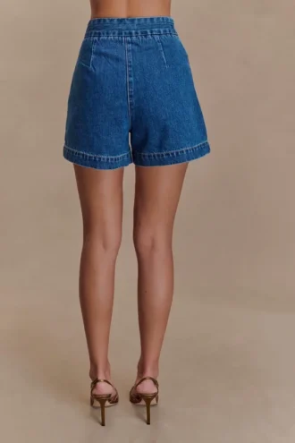 Abel Denim Shorts – mörkblå