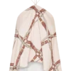 Adelaide draperad satin-halterneck-top – kedjemönster Adelaide draperad satin-halterneck-top – kedjemönster