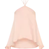 Adelaide draperad satin-halterneck-top – persika Adelaide draperad satin-halterneck-top – persika