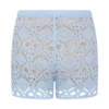 Aeline Crochet Knit Shorts – Sky Blue