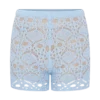 Aeline Crochet Knit Shorts – Sky Blue