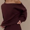 Aiden Slouchy Crew Jumper – Choklad Aiden Slouchy Crew Jumper – Choklad