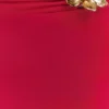 Ainsley asymmetrisk maxikjol med blommiga detaljer – fuchsia Ainsley asymmetrisk maxikjol med blommiga detaljer – fuchsia