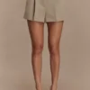 Alden High Waisted Shorts – Pebble Alden High Waisted Shorts – Pebble