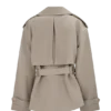 Alden kort trenchcoat – Pebble Alden kort trenchcoat – Pebble
