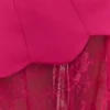 Aleena maxiklänning i satin och spets – Dragonfruit