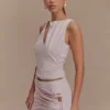 Alicent Slinky Beaded Top – ljusrosa Alicent Slinky Beaded Top – ljusrosa