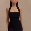 Amelita kostymhalterneck-top – svart Amelita kostymhalterneck-top – svart