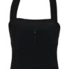 Amelita kostymhalterneck-top – svart Amelita kostymhalterneck-top – svart
