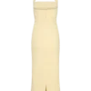 Amelita Suiting Halter Midi Klänning – Pale Lemon Amelita Suiting Halter Midi Klänning – Pale Lemon