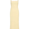 Amelita Suiting Halter Midi Klänning – Pale Lemon Amelita Suiting Halter Midi Klänning – Pale Lemon