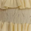 Amy Pointelle-stickade byxor med volanger – Lemon