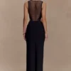 Angelique Beaded Crepe Maxi Klänning – Svart Angelique Beaded Crepe Maxi Klänning – Svart