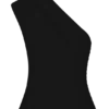 Anna One Shoulder Modal Top – Svart Anna One Shoulder Modal Top – Svart