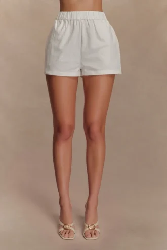 Annalee bomullsshorts – Vit