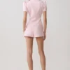 Anne minishorts i satin – ljusrosa