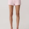 Anne minishorts i satin – ljusrosa