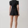 Anne Satin Mini Shorts – Svart Anne Satin Mini Shorts – Svart