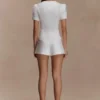 Anne Satin Mini Shorts – Vit Anne Satin Mini Shorts – Vit