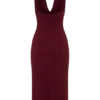 Annita halterneck-midiklänning i crepe – Merlot Annita halterneck-midiklänning i crepe – Merlot