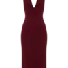 Annita halterneck-midiklänning i crepe – Merlot Annita halterneck-midiklänning i crepe – Merlot