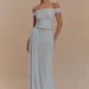 Arna Mesh Maxi-kjol – ljusblå Arna Mesh Maxi-kjol – ljusblå