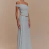 Arna Mesh Maxi-kjol – ljusblå Arna Mesh Maxi-kjol – ljusblå