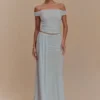 Arna Mesh Maxi-kjol – ljusblå Arna Mesh Maxi-kjol – ljusblå