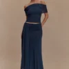Arna Mesh Maxi-kjol – midnattblå Arna Mesh Maxi-kjol – midnattblå