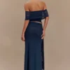 Arna Mesh Maxi-kjol – midnattblå Arna Mesh Maxi-kjol – midnattblå