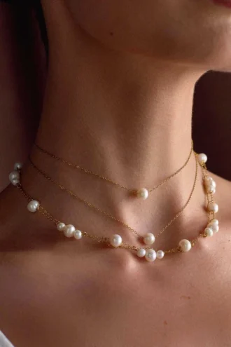 Aryanne lager-pärlchoker – Pärla