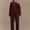 Aiden Slouchy Crew Jumper – Choklad Aiden Slouchy Crew Jumper – Choklad