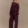 Aiden Slouchy Crew Jumper – Choklad Aiden Slouchy Crew Jumper – Choklad