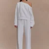 Aiden Slouchy Crew Jumper – Ivory Aiden Slouchy Crew Jumper – Ivory