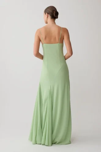 Aurelia Chiffon Maxi Klänning – Sage