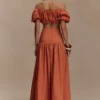 Autumn maxikjol – bränd orange
