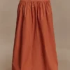 Autumn maxikjol – bränd orange