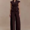 Beatrix högmidjade Denim-jeans – chokladbruna Beatrix högmidjade Denim-jeans – chokladbruna
