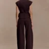 Beatrix högmidjade Denim-jeans – chokladbruna Beatrix högmidjade Denim-jeans – chokladbruna