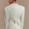 Bellamy Cinched Blazer – Elfenben Bellamy Cinched Blazer – Elfenben