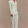 Bellamy Cinched Blazer – Elfenben Bellamy Cinched Blazer – Elfenben