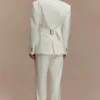 Bellamy Cinched Blazer – Elfenben Bellamy Cinched Blazer – Elfenben