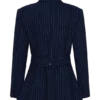 Bellamy Cinched Blazer – Marinblå randig Bellamy Cinched Blazer – Marinblå randig