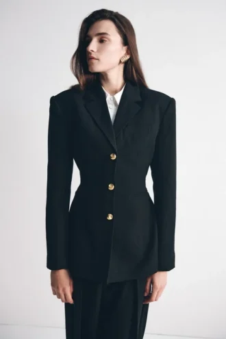 Bellamy Cinched Blazer – Svart Bellamy Cinched Blazer – Svart