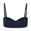 Belle Denim Cropped Bralette – Indigoblå
