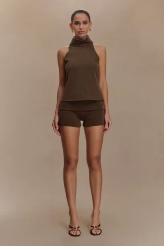 Birdie vikbara Shorts – choklad