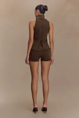 Birdie vikbara Shorts – choklad