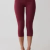 Blanca stretchcrepe-capribyxor – mahogny