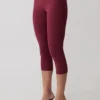 Blanca stretchcrepe-capribyxor – mahogny