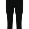 Blanca stretchcrepe-capribyxor – svart